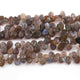 1 Strand Labradorite Smooth Pear Shape Briolettes -Pear Shape Briolettes - 6mmx11mm-12mmx17mm-9  Inches BR0951 - Tucson Beads