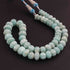 365 Carats 1 Strand  Genuine Amazonite Carved  Pumpkin Beads Necklace - Kharbuja Shape Beads - Jewelry DIY Necklace BR2701