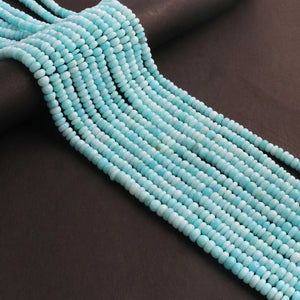 1  Strand  Peru Opal  Smooth Rondelles   - Round Beads -5mm-6mm-13 Inches - BR02541 - Tucson Beads