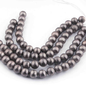 2 Strands AAA Quality Copper Faceted Round Ball In Black Polished Copper 11mm 7.5 inch Strand GPC1450 - Tucson Beads