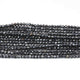 5 Long Strands Black Pyrite Faceted Rondelles Beads - Black Pyrite Roundles 3mm 12.5 Inches RB457 - Tucson Beads