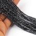AAA Black Pyrite Micro Faceted  3mm Beads RB457