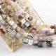 1 Strand Dendrite Opal Smooth Cube Briolettes - Box Shape Beads - 5mm-8mm 9 Inches BR0931 - Tucson Beads