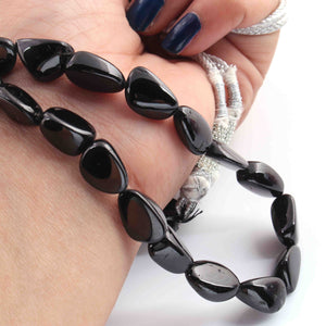 320 Carats 1 Strands Of Precious Genuine Black Spinel Necklace - Smooth Assorted  Beads - Rare & Natural Emerald Necklace - Stunning Elegant Necklace BR2708 - Tucson Beads