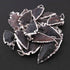 18 Pcs Black Jasper Arrowhead  925 Silver Plated Charm Pendant -  Electroplated With Silver Edge  45mmx24mm-36mmx20mm-11mmx7mm  AR276