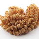1 Strand Gold Plated Designer Copper Half Cap, Casting Copper Beads, Jewelry Making Supplies 12mmx5mm 8 inches GPC195 - Tucson Beads