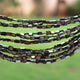 1 Strand Black Spinel Golden Coated  Faceted Chicklet / Rectangle Briolettes 6mmx4mm 8 Inches BR716 - Tucson Beads