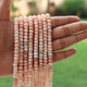 1 Long Strand Pink Opal Faceted Rondelles - Roundel Beads 6mm-7mm 13 Inches BR718 - Tucson Beads
