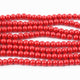2 Strands Red Crystal Glass Beads Faceted Rondelles Beads 6mm 16 Inches BR1087 - Tucson Beads