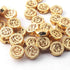 10 Pcs Gold Plated Copper Designer Tree With Round Beads  ,Jewelry Making Supplies 18mm 9 inches GPC216