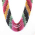 685  carats 7 Strands Of Genuine Multi Sapphire Necklace - Faceted Rondelle Beads - Rare & Natural Multi Sapphire Necklace - Stunning Elegant Necklace BRU022
