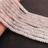 1 Strand White Rainbow Moonstone Faceted Rondelles -Roundel Beads 9mm 10.5 Inches BR753