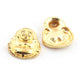 7 PCS Beautiful Buddha Head Beads 24K Gold Plated on Copper - Buddha Beads 24mmx21mm GPC1042 - Tucson Beads