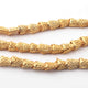 2 Strands Gold Plated Designer Copper Fancy Shape Beads, Casting Copper Beads, Jewelry Making Supplies 11mmx8mm 8 inches Bulk Lot GPC189 - Tucson Beads