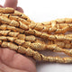 2 Strands Gold Plated Designer Copper Fancy Shape Beads, Casting Copper Beads, Jewelry Making Supplies 11mmx8mm 8 inches Bulk Lot GPC189 - Tucson Beads