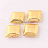 Gold Plated Designer Copper Square Shape Beads, Copper Beads, Jewelry Making, 16mm ,18mm ,20mm BulkLot GPC1072