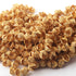 2 Strands Gold Plated Designer Copper Half Cap, Casting Copper Beads, Jewelry Making Supplies 10mmx7mm 8 inches GPC197