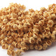 2 Strands Gold Plated Designer Copper Half Cap, Casting Copper Beads, Jewelry Making Supplies 10mmx7mm 8 inches GPC197 - Tucson Beads