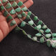 1 Long Strand  Chrysocola Smooth Briolettes  -Fancy Shape Briolettes- 11mmx7mm-12mmx9mm-9 Inches BR01590 - Tucson Beads