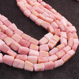 1 Strand  Pink Opal Faceted Briolettes -Tumble Shape Briolettes - 15mmx11mm-12mmx10mm- 15 Inches BR02339 - Tucson Beads