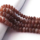 1 Long Strand Chocolate Moon Stone Faceted Rondelles - Roundles  Beads 8mm-10mm 16 Inches BR1837 - Tucson Beads