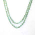 175  Carats 2 Strands Of Precious Genuine Emerald Necklace - Smooth oval  Beads - Rare & Natural Emerald Necklace - Stunning Elegant Necklace BRU014