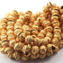 1 Strand Gold Plated Designer Copper Half Cap, Casting Copper Beads, Jewelry Making Supplies 12mm-6mm 8 inches Bulk Lot GPC179