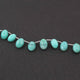 1 Strand Amazonite Faceted  Oval Briolettes  - Faceted Briolettes  13mmx9mm 8 Inches long BR1915 - Tucson Beads