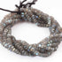1 Strand  Labradorite Faceted Rondelles - Roundel Beads  -2mm-7mm 14 Inches BR1639