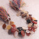 1 Strand Mix Stone Faceted Briolettes - Multi Stone Fancy Shape Briolettes - 12mmx9mm-14mmx11mm - 8 Inches BR01420 - Tucson Beads