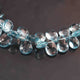 1 Strand Amazing Quality Natural London Blue Topaz Faceted Briolettes -Pear Shape Briolettes - 7mmx5mm-9mmx5mm -7.5 inches BR1503 - Tucson Beads