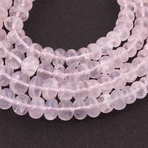 1  Strand Rose Quartz Smooth Roundelles Beads - Round ball Beads -6mm-14mm 18 Inches BR1767 - Tucson Beads