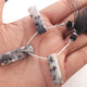 1 Strand Natural Dendrite Opal Rectangle Briolettes - Semi Precious Gemstone Beads  - 31mmx9mm- 4 Inches BR031 - Tucson Beads