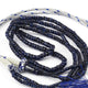 400ct. 2 Strands Of Genuine Sri Lankan Blue Sapphire Necklace - Faceted Rondelle Beads - Rare & Natural Sapphire Necklace - Stunning Elegant Necklace - BRU3301 - Tucson Beads