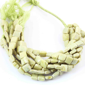 1 Strand Green Opal Faceted Chicklet Briolettes - Chicklet Shap - 3mmx7mm-6mmx9m - 8 Inches BR1631 - Tucson Beads