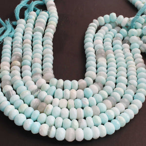 1  Long Strand Peru Opal  Faceted Roundells -Round Shape Roundells  11mm-13  Inches BR02553 - Tucson Beads