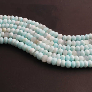 1  Long Strand Peru Opal  Faceted Roundells -Round Shape Roundells  11mm-13  Inches BR02553 - Tucson Beads