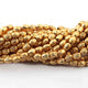 5 Strands Gold Plated Designer Copper Beads, Casting Copper Beads, Jewelry Making Supplies 6mm-8mm 8.5inches GPC378 - Tucson Beads