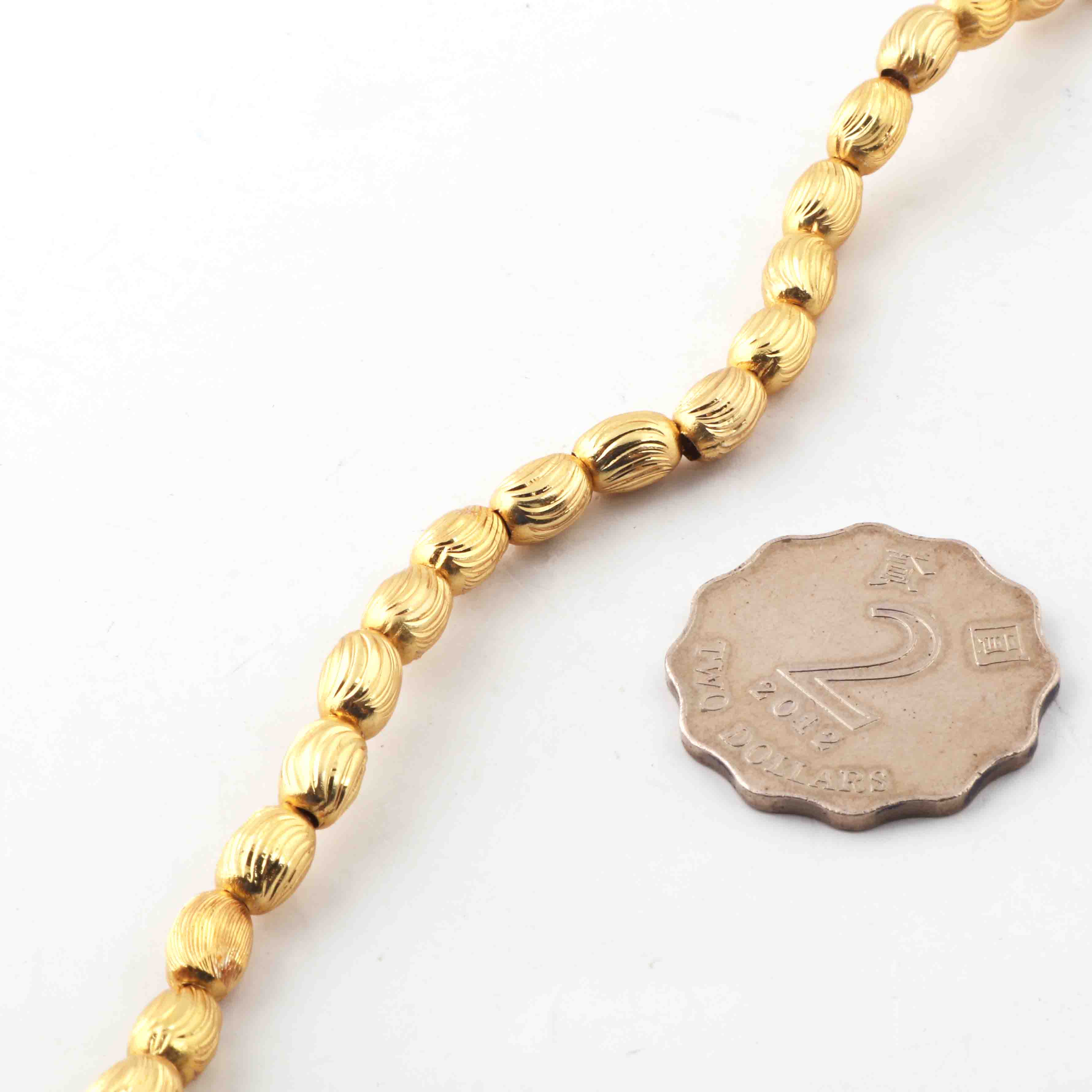 5 Strands Gold Plated Designer Copper Beads, Casting Copper Beads, Jewelry  Making Supplies 6mm-8mm 8.5inches GPC378