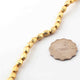 5 Strands Gold Plated Designer Copper Beads, Casting Copper Beads, Jewelry Making Supplies 6mm-8mm 8.5inches GPC378 - Tucson Beads