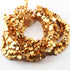2 Strands Gold Plated Designer Copper coin Shape Beads,diamond cut Copper Beads,Jewelry Making Supplies 5mm 7.5 inches BulkLot GPC367