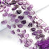 1  Strand  Amethyst Smooth Briolettes 'D' Shape  Briolettes - 12mmx8mm- 8 Inches BR02350