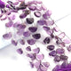 1  Long Strand  Amethyst Smooth Briolettes -D Shape  Briolettes - 12mmx8mm- 8 Inches BR02350 - Tucson Beads