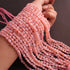 1  Strands Pink Opal Smooth  Briolettes - Oval Shape    Beads - 7mmx6mm-12mmx6mm -13 inches BR02567