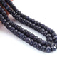 675. Ct 2 Strands Of Dyed Blue Sapphire Necklace - Faceted Rondelle Beads -Stunning Elegant Necklace SPB0133 - Tucson Beads