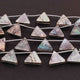 1 Long Strand Abalone Faceted Briolettes -Tringle Shape Briolettes -12mmx14mm-8.5 Inches BR01568 - Tucson Beads
