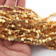 5 Strands Gold Plated Designer Copper Heart Shape Beads,diamond cut Copper Beads,Jewelry Making Supplies 5mm 8.5 inches BulkLot GPC371 - Tucson Beads