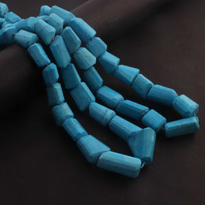 1 Strand Turquoise Stablized Tumble Briolettes    7mmx6mm-21mmx9mm 16 Inches BR106 - Tucson Beads