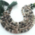1 Long Strand Shaded Green Rutile faceted Rondelles  -Round Beads 8mm 8 Inches BR123