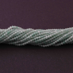 5 Strands Green Apatite Faceted Rondelles, Gemstone Beads, Micro faceted beads 3mm 13 inch long strand RB401 - Tucson Beads